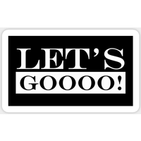Lets Go Sticker - Classic Square Style — Stickers & Decals