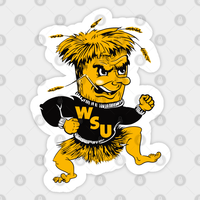Wichita S. Shockers Vintage Mascot Sticker — Stickers & Decals