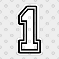 Number 1 One - Number 1 Sticker