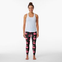 Leggings de Noël Flamant Rose pour Femmes