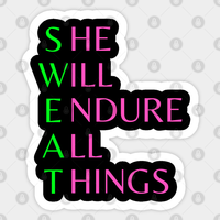 SWEAT Women Sticker - Custom Kiss-Cut Design — Stickers & Decals