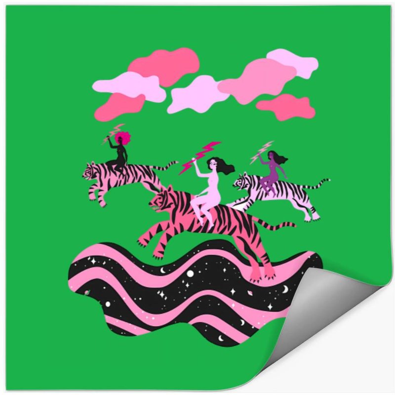 Girls Save The World Feminist Sticker — Stickers & Decals