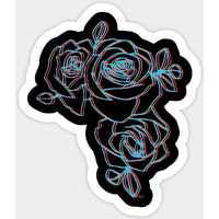 Rose Aesthetic Sticker — Stickers & Decals