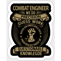 Combat Engineer Custom We Do Gift Item Sticker