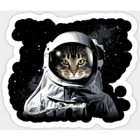 Catronaut Cat Astronaut Deep In Space Sticker