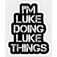 Autocollant Luke en train de faire des choses — Autocollants et stickers