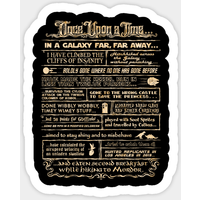 Once Upon A Time... Science Fiction Sticker — Stickers & Decals