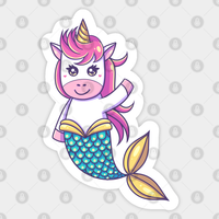 Autocollant Sirène Licorne — Autocollants et stickers
