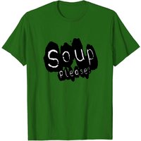 Soup Please Men's Soup T-Shirt in Black — Mens T Shirts