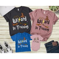 Wizard In Training Magician Family Matching T-Shirts for Men — Mens T Shirts