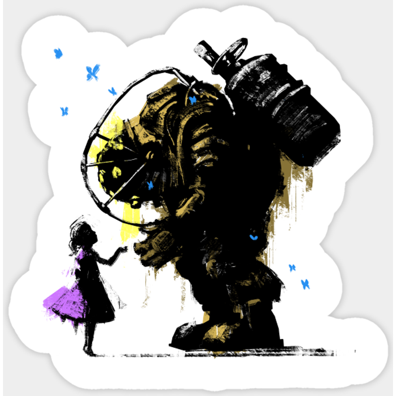 I'll Always Protect You - Bioshock Sticker — Stickers & Decals
