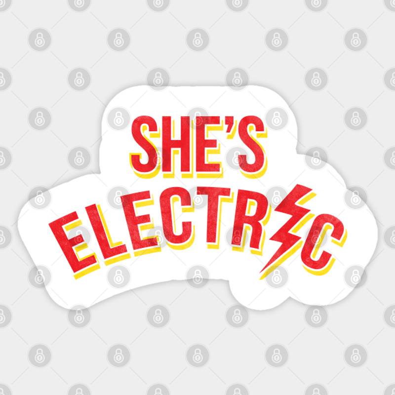Autocollant She's Electric - Electric — Autocollants et stickers