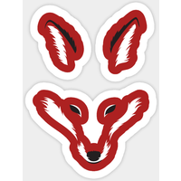 Autocollant Animal en Forme de Renard — Autocollants et stickers