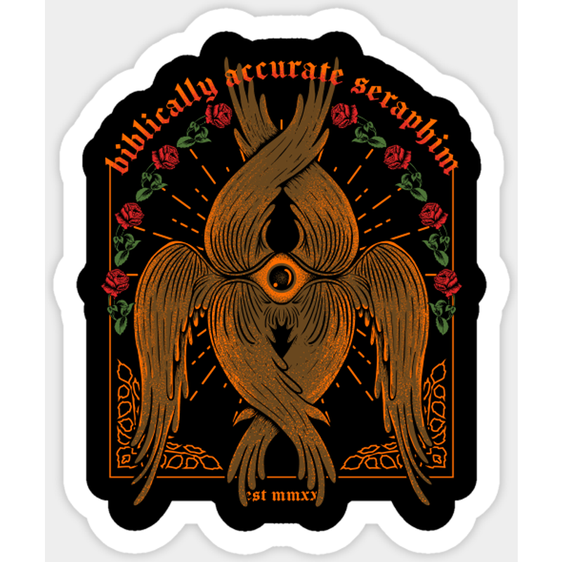 Biblically Accurate Angel Meme Sticker — Stickers & Decals