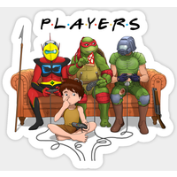 Players Of Old - Cosplay Sticker — Stickers & Decals