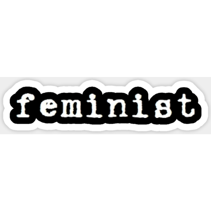 Autocollant féministe - Découpe à la forme en vinyle avec finition brillante — Autocollants et stickers
