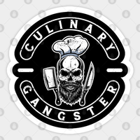 Culinary Gangster Cooking Sticker for Chefs and Cooking Lovers — Stickers & Decals