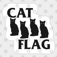 Cat Flag Cat Sticker — Stickers & Decals
