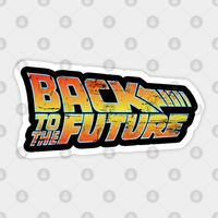 Autocollant Vintage Retour Vers Le Futur — Autocollants et stickers