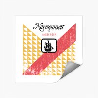 Autocollant Étiquette Narragansett de Jaws - Design Distressé
