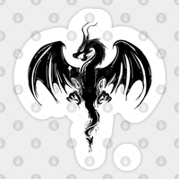 Autocollant Dragon - Design découpé à la forme personnalisée