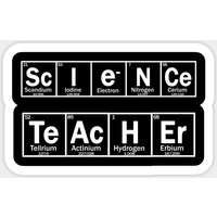 Autocollant Enseignant de Science - Design Découpe Flexible
