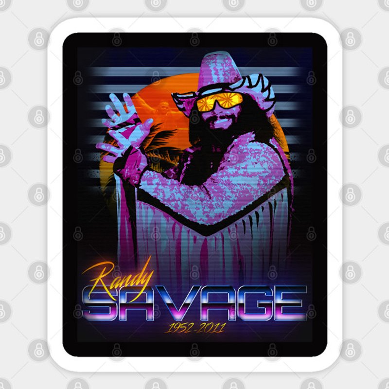 Randy Savage Legend Sticker — Stickers & Decals