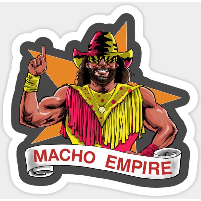 Macho Empire Macho Man Sticker — Stickers & Decals