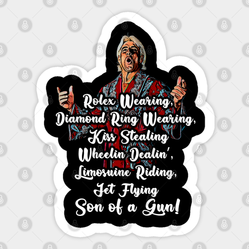 Autocollant Ric Flair - Décalcomanie en vinyle découpée — Autocollants et stickers