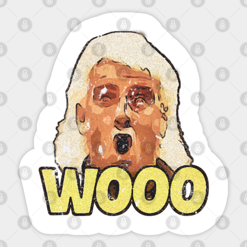 Ric Flair Sticker - Kiss-Cut Design for Custom Shapes — Stickers & Decals