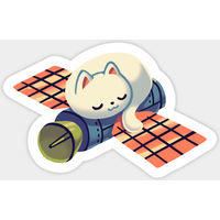 Autocollant Chats Dans l'Espace - Univers, Chatons, Félin