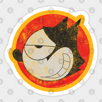 Autocollant Tête de Felix le Chat Vintage — Autocollants et stickers