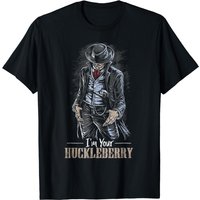 T-shirt Citation de Cowboy I'm Your Huckleberry pour Hommes