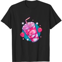 Strawberry Milk-Snake Men's Black T-Shirt — Mens T Shirts