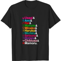 Senshi Stacked Sailor Moon T-Shirt for Men