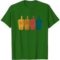 Bubble Tea Boba Drink Vintage T-Shirt for Men