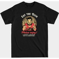 Eat The Rich Please Enjoy! Foodie T-Shirt for Men
