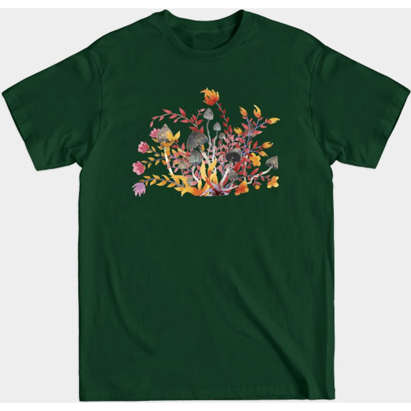 Mushroom #001 Men's T-Shirt - Black