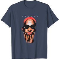 T-shirt classique Dennis Rodman pour hommes en noir