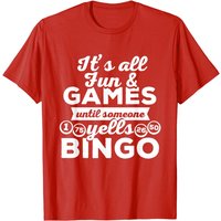 T-shirt Bingo Yells pour homme - Tenue de caller de bingo amusante