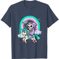 T-shirt pour hommes Pastel Goth Grim Reaper Unicorn — T-shirts pour hommes