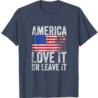 T-shirt patriotique America Love It Or Leave It pour hommes — T-shirts pour hommes