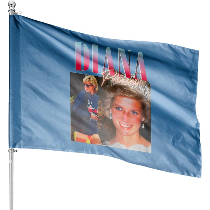 Princess Diana Vintage House Flags - Double-Sided Print — Decorative Flags