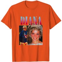 T-shirts Vintage Princesse Diana pour Hommes en Noir