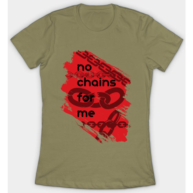 T-shirt No Chains For Me - Chain pour hommes — T-shirts pour hommes