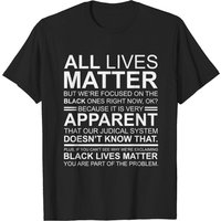 T-shirt All Lives Matter - Black Lives Matter pour hommes — T-shirts pour hommes
