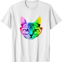 T-shirt Funny Rainbow Cat pour hommes — T-shirts pour hommes