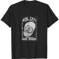 All Cats Have Beard BW - Catshirt Men's T-Shirt — Mens T Shirts