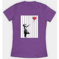 Shredding the Love Balloon - Banksy Men's T-Shirt — Mens T Shirts