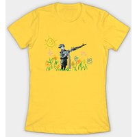 Banksy Child Soldier Men's T-Shirt in Black — Mens T Shirts